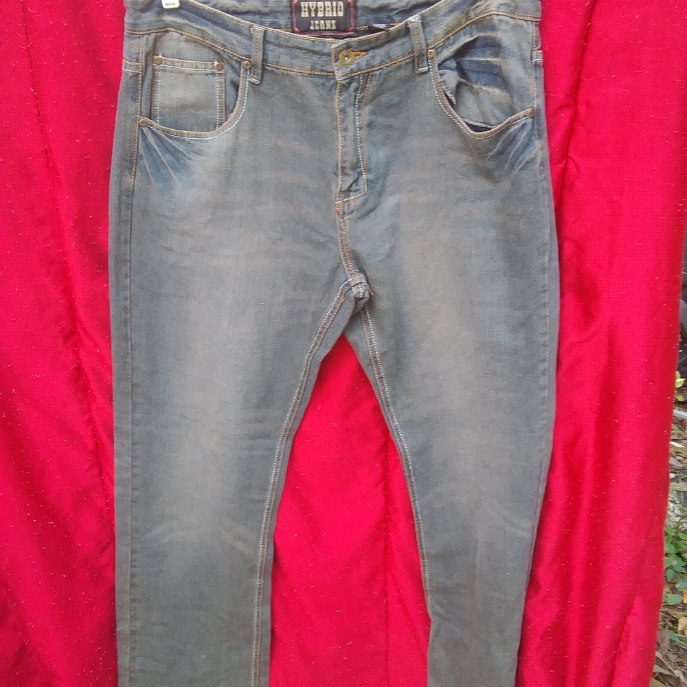 Mens Hybrid Jeans Blue Jeans Size 38